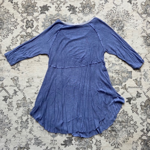 Free People Intimately 3/4 Sleeve Weekend Top - Picture 4 of 4